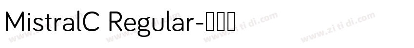 MistralC Regular字体转换